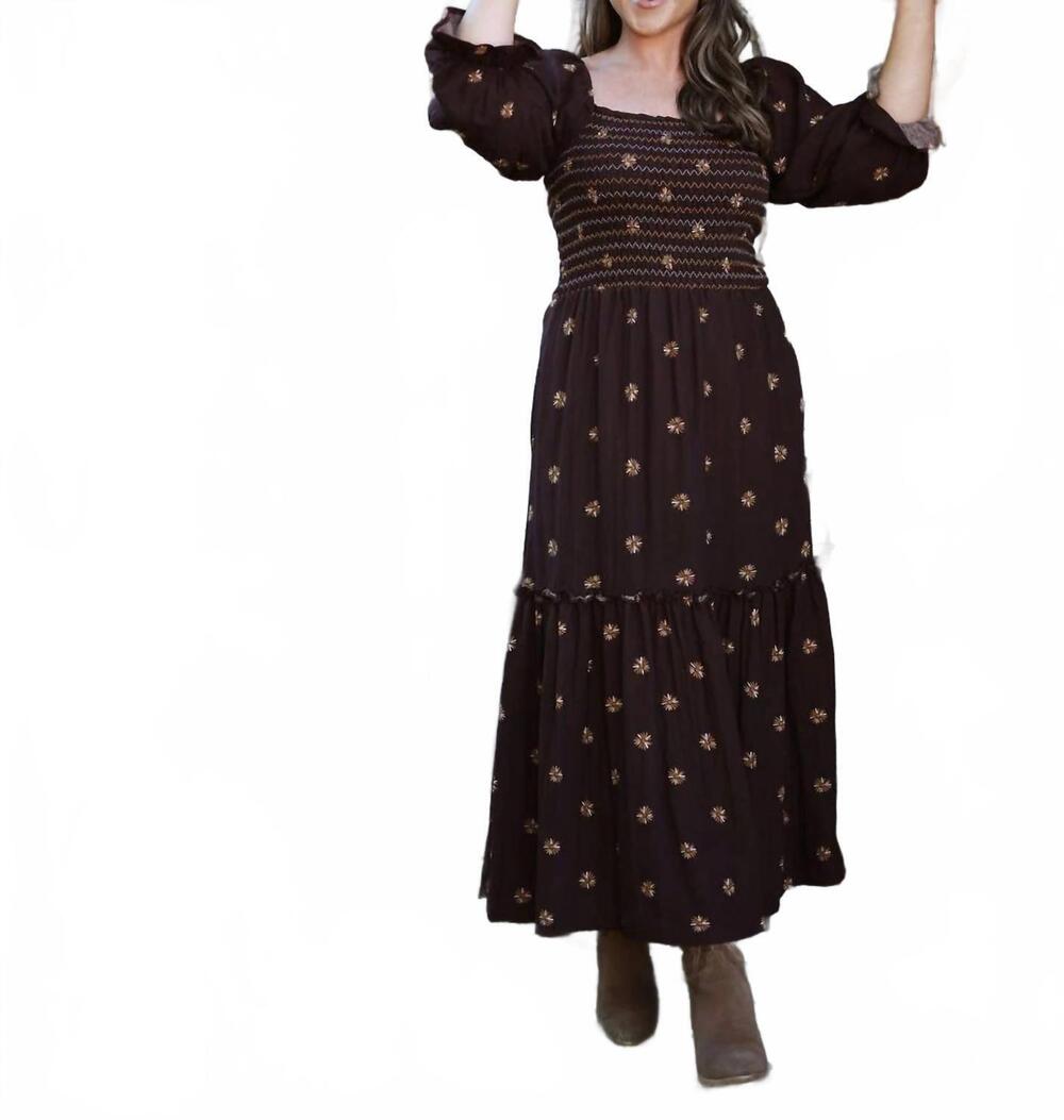 NEW ILLA ILLA charlie dress in brown